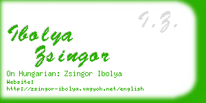 ibolya zsingor business card